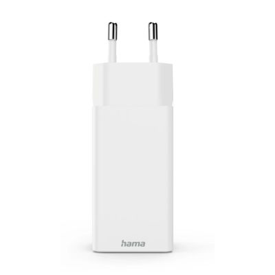 4. Hama 00201996 Handy-Ladegerät für Smartphones, Weiß, Wechselstrom-Schnellladefunktion, intern/extern