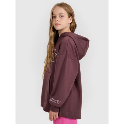 4. Oversized-Sweatshirt mit Kapuze, offen, für Mädchen, 4F 4FJRAW25TSWSF2429-51S