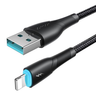 4. Joyroom Starry Series SA32-AL3 3A USB-A / Lightning Kabel 1m - schwarz
