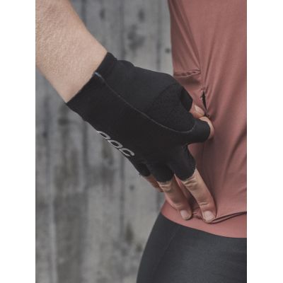 3. POC AGILE Kurze Fahrradhandschuhe - Schwarz