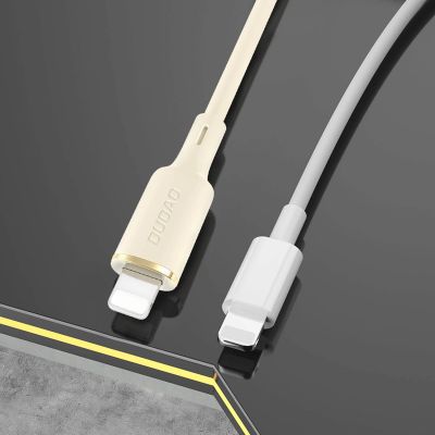 7. Dudao L7SF 2in1 Kabel USB-C - USB-C / Lightning 100W 1,2m - Beige