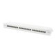 7. Digitus Patchpanel 19 Zoll, 24x RJ45, LSA-Level, Cat. 6A, geschirmt, 1 HE, grau, Kabelführung