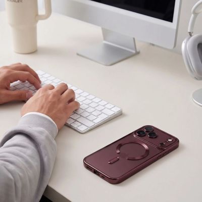 9. Tech-Protect MagFlex Hülle für iPhone 18 Pro / 17 Pro – burgunderrot