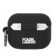 2. Karl Lagerfeld Silikonhülle mit Karl-Lagerfeld-Kopf (3D) für AirPods Pro – Schwarz