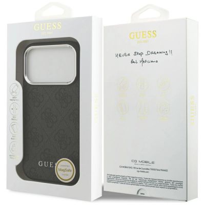 8. Guess 4G Classic Logo MagSafe Hülle für iPhone 17 Pro - Schwarz