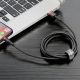 5. Baseus Cafule USB-A / Lightning 2.4A QC 3.0 Kabel 1 m - Schwarz und Rot