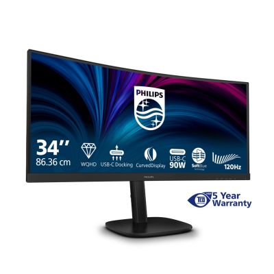 23. Philips Monitor 86,4 cm (34,0") 34B2U3600C 21:9 HDMI+DP+USB-C