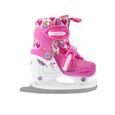 7. Rollschuhe-Rollschuhe-Skates verstellbar Smj Sport Combo Hearts 3in1 Led Jr HS-TNK-000011510