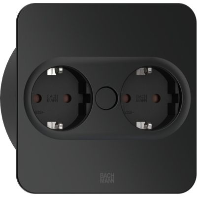 2. Bachmann 946.101 Steckdose 2 x Typ F Edelstahl