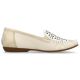 27. Rieker W RKR658 bequeme Leder-Lochschuhe, beige
