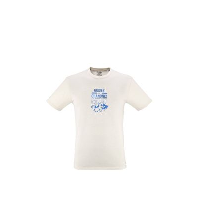 MILLET Herren-T-Shirt mit Chamonix-Logo, Größe M, Beige