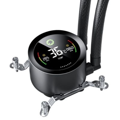 5. GameMax ICEBURG 360 DIGITAL BK Computer-Kühlsystem Prozessor All-in-One Flüssigkeitskühler 12 cm Schwarz 1 Stück.