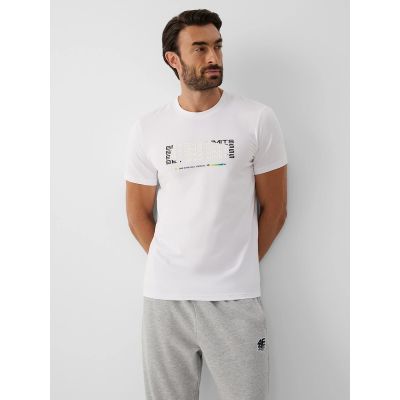Slim-Fit Herren-T-Shirt mit Aufdruck 4F 4FRAW26TTSHM4666-10S
