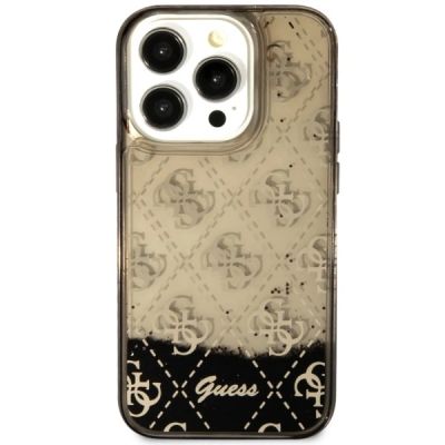 9. Guess GUHCP14LLC4PSGK iPhone 14 Pro 6.1" schwarz/schwarz Hardcase Liquid Glitter 4G Transculent