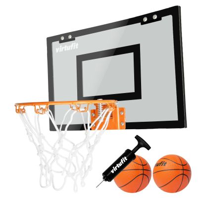 10. VIRTUFIT PRO MINI-BASKETBALL-BACKBOARD MIT 2 BÄLLEN UND PUMPE - SCHWARZ