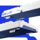 13. Machenike K500B-B87 Kabelgebundene mechanische Gaming-Tastatur mit Hintergrundbeleuchtung, rote Schalter - Weiß