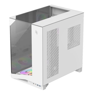 11. GameMax NEX C56 VC WH Midi-Tower-Computer-Sicherheits- und Halterungssystem, Weiß