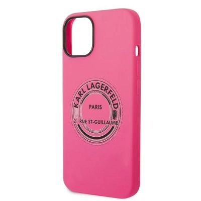 6. Karl Lagerfeld KLHCP14MSRSGRCF iPhone 14 Plus 6,7 "Hardcase rosa / rosa Silikon RSG