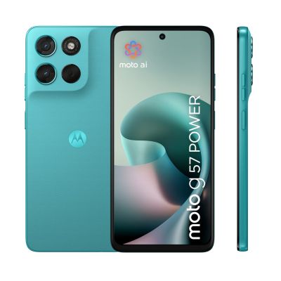 3. Motorola Moto G57 Power, 17,1 cm (6,72 Zoll), Dual-SIM, Android 16.0, 5G, USB Typ-C, 12 GB RAM, 256 GB interner Speicher, 7000 mAh Akku, Türkis