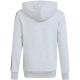 2. adidas Essentials Kapuzenpullover mit durchgehendem Reißverschluss für Kinder, Hellgrau KQ9050