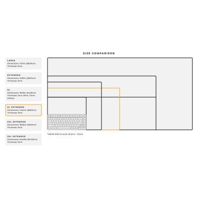 3. Glorious Stealth Mauspad – XL Extended, Schwarz