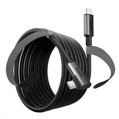 Ugreen abgewinkeltes USB-C-zu-USB-C-Kabel 5 m US551 (schwarz)