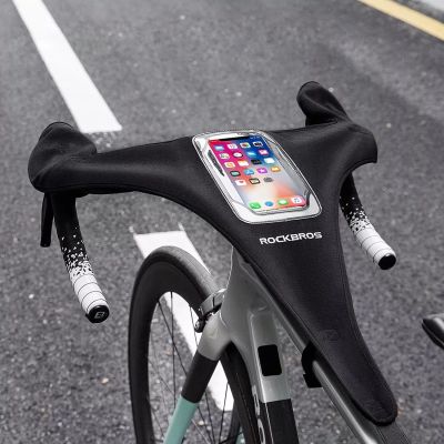 4. Rockbros D78 Schweißüberzug mit Tasche und Sichtfenster für das Handy – Schwarz