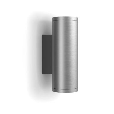 6. Philips Hue Appear Außenwandleuchte aus Edelstahl, 2 x 8 W