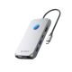 Orico XCR 12-in-1 RGB USB-C Dockingstation mit 3x USB-A 3.1, 1x USB-A 2.0, 1x USB-C PD 100 W, 1x USB-C 3.1, 1x HDMI 1.4 4K 30Hz, 1x VGA 1080p, 1x microSD/SD 3.0, 1x RJ Gigabit Ethernet, 1x Audio CTIA 3,5 mm – Grau