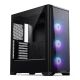 PHANTEKS Eclipse G370A PC-Gehäuse, Midi-Tower, SSI-EEB, RGB, Tempered Glass - inklusive 3x 120-mm-Lüfter, schwarz