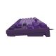 4. FURY KANABO K2 US Gaming-Tastatur, weiße Beleuchtung, mechanisch, violett