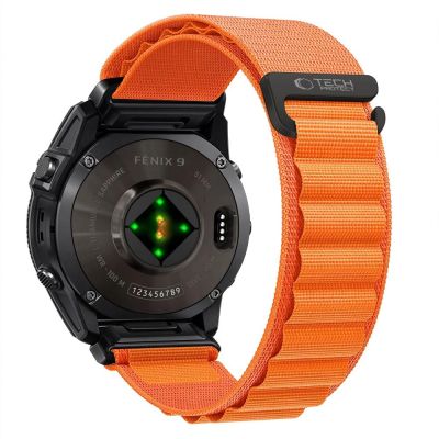 Tech-Protect Nylon Pro Armband für Garmin Fenix 5X / 5X Plus / 6X / 6X Pro / 7X / 8 / 8 Pro / 9 / 9 Pro (47 mm) – Orange