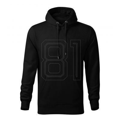2. Malfini Cape Free M MLI-F1301 schwarzes Sweatshirt