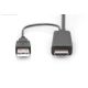 2. HDMI 4K 30Hz Netzteilkabel USB A auf DisplayPort 2 m