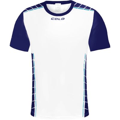 2. Colo Solid M Volleyballshirt, Weiß und Marineblau
