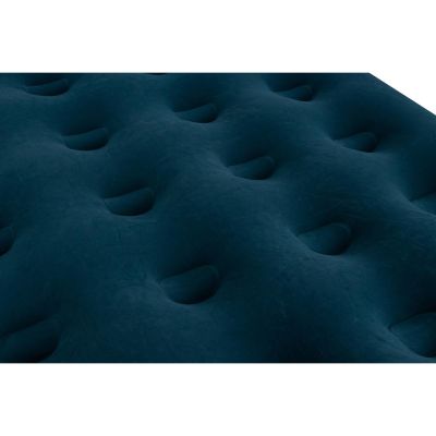 41. Beflockte Matratze für 2 Personen mit integrierter Fußpumpe 191x137x22cm 24131
