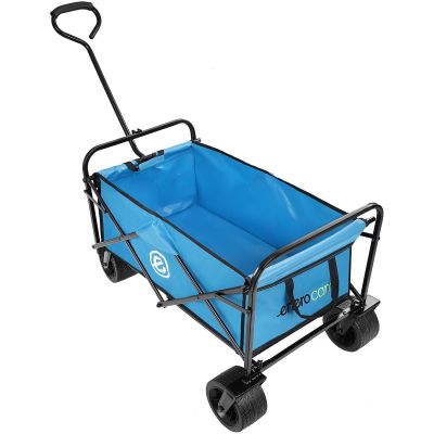 34. Deluxe Faltbarer Reise- und Strandbuggy 66x48x90cm mit Griff, Blau