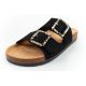 3. Lee Cooper Damen-Slipper, schwarzes Wildleder, bequem, leicht