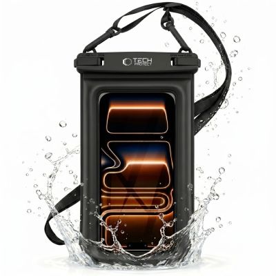 9. Tech-Protect UWC7 Wasserdichte Hülle 6,9" - Schwarz