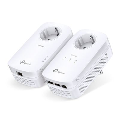 TP-Link TL-PA8033P KIT Netzwerkadapter für PowerLine 1300 Mbit/s Kabelgebundenes LAN Weiß 2 Stück.