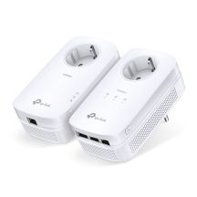 TP-Link TL-PA8033P KIT Netzwerkadapter für PowerLine 1300 Mbit/s Kabelgebundenes LAN Weiß 2 Stück.