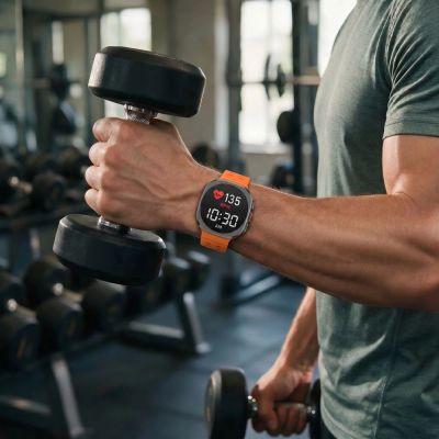 4. Tech-Protect Iconband Pro für Samsung Galaxy Ultra 47 mm – Orange