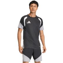 adidas Tiro 26 Wettkampf-Trainingsjersey für Herren, schwarz, grau und weiß, JX4254