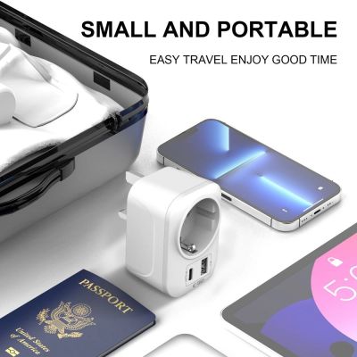 6. Tech-Protect TA100 UK-Adapter – Weiß