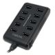 Logilink UA0125 10-Port USB 2.0 USB-Hub mit 3,5-A-Netzteil
