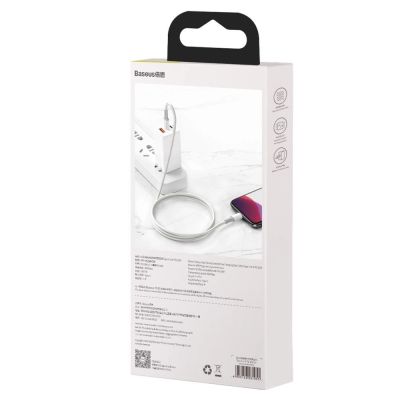 6. Baseus CATLGD-A02 Lightning – USB-C PD-Kabel 20 W 480 Mbit/s 2 m – Weiß