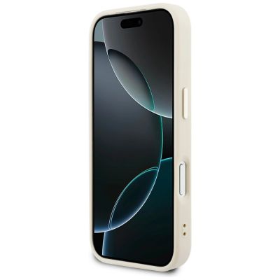 5. Guess Perforierte 4G MagSafe Hülle für iPhone 17 Pro – Beige