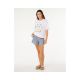 4. RIP CURL Damen Poolside Heritage T-Shirt Weiß