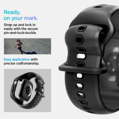 15. Spigen Liquid Air Pro Armband für Apple Watch 46 mm – Mattschwarz
