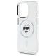 6. Karl Lagerfeld IML Metal Choupette Head MagSafe Case für iPhone 15 Pro Max - Weiß